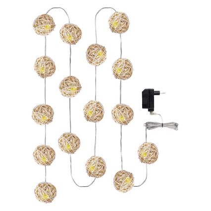 Božični okrasek notranji IP20 CHAIN 3m 16xLED/1,2W/230V