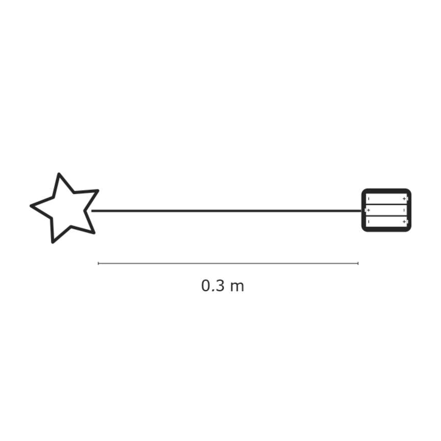 Božični okrasek notranji IP20 STAR 30xLED/3W/4,5V