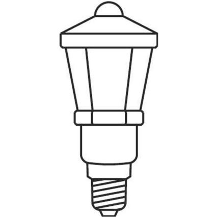 Božični veriga LANTERN 12xE10/10,7m bela Narejeno v Evropi