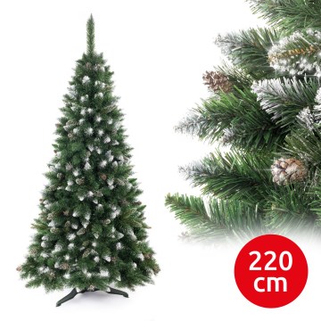 Božično drevo CRISTAL SILVER 220 cm bor