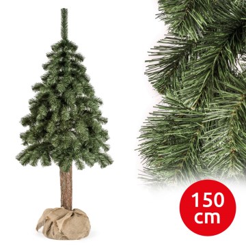 Božično drevo na stojalu NATURAL 150 cm jelka