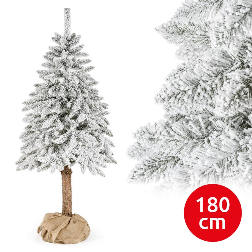 Božično drevo na stojalu NATURAL WITH SNOW 180 cm smreka