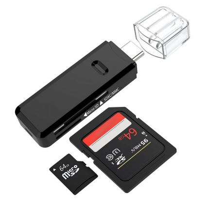 Bralnik kartic MicroSD SDXC MMC s konektorjem USB-C