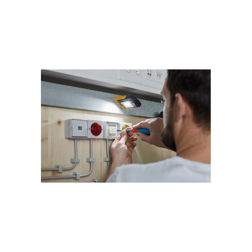 Brennenstuhl - LED Delovna svetilka LED/3xAAA oranžna