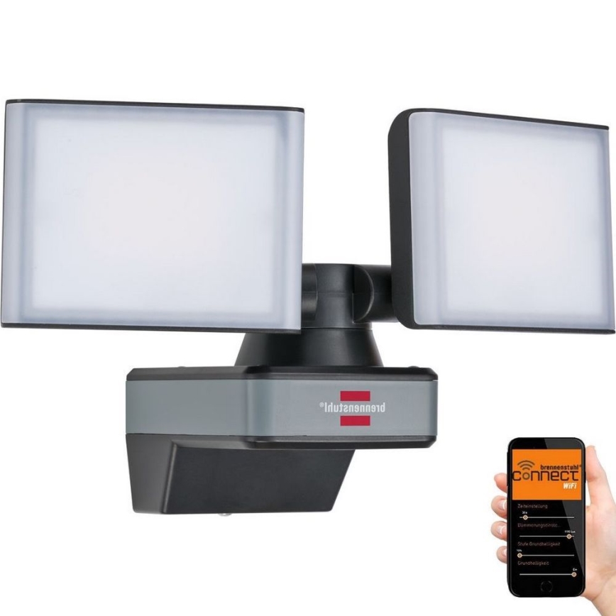 Brennenstuhl - LED Zatemnitveni reflektor DUO LED/29,2W/230V 3000-6500K IP54 Wi-Fi