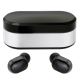 Brezžične slušalke SPORT Bluetooth V5.0 + LED polnilna postaja črne