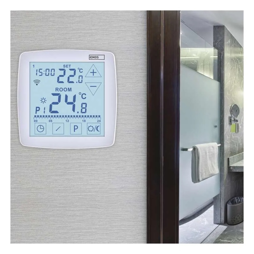 Brezžični digitalni termostat GoSmart 230V/16A Wi-Fi Tuya