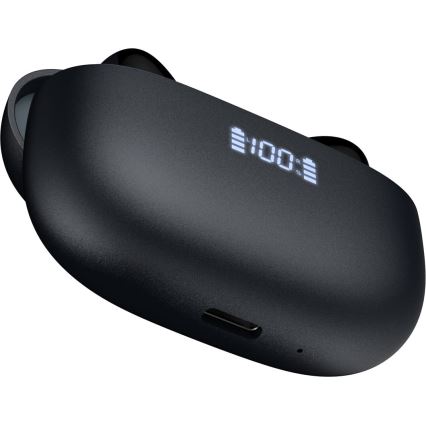 Brezžični earphones z ANC+ENC 300mAh črna
