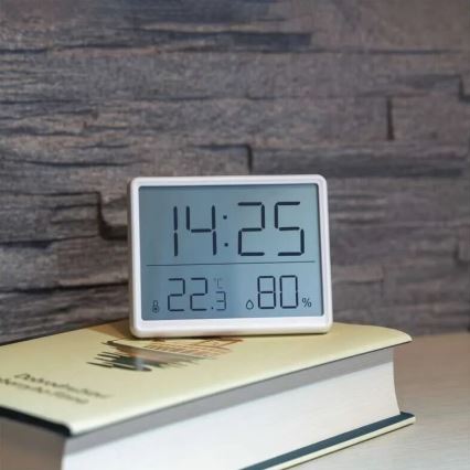 Brezžični termometer z merilcem vlage 1xCR2032 bela