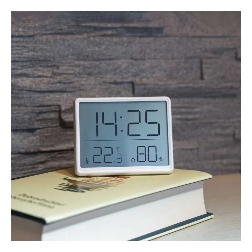 Brezžični termometer z merilcem vlage 1xCR2032 bela