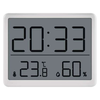 Brezžični termometer z merilcem vlage 1xCR2032 bela
