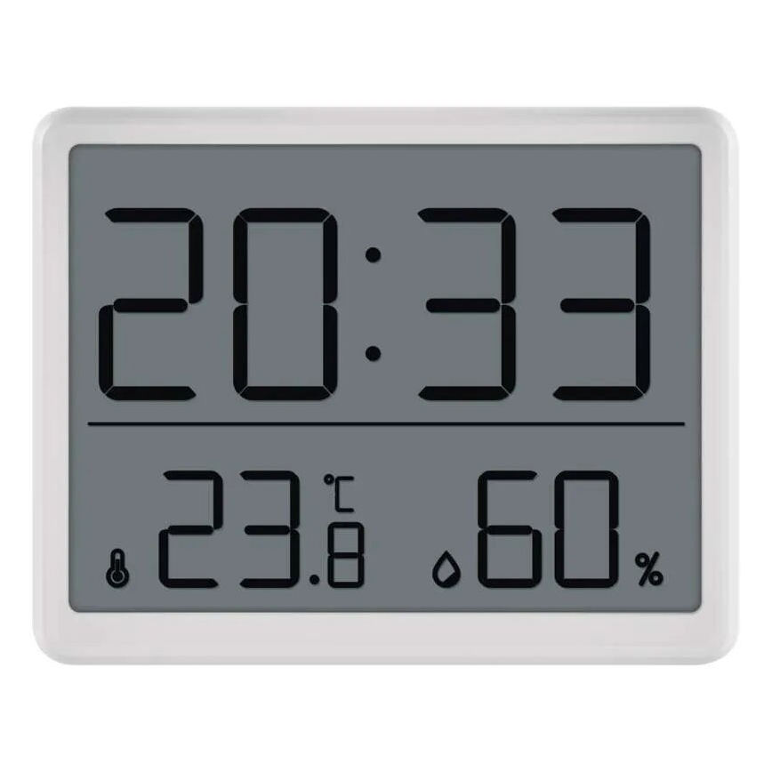 Brezžični termometer z merilcem vlage 1xCR2032 bela