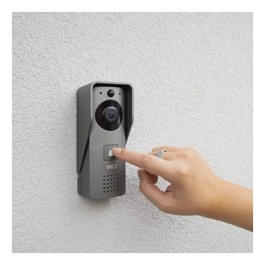 Brezžični video zvonec s senzorjem gibanja GoSmart 12V 3xAA IP44 Wi-Fi Tuya
