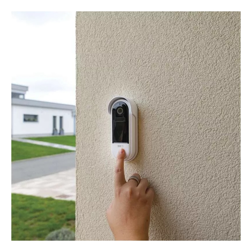 Brezžični video zvonec s senzorjem gibanja GoSmart 5V 3xAA IP65 Wi-Fi Tuya