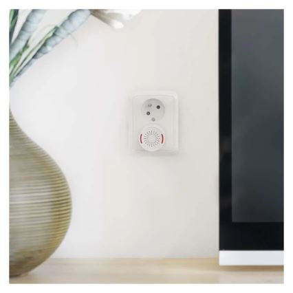 Brezžični zvonec za vtičnico 230V + 1xCR2032 bel