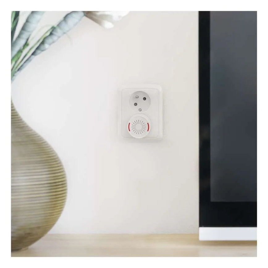 Brezžični zvonec za vtičnico 230V + 1xCR2032 bel