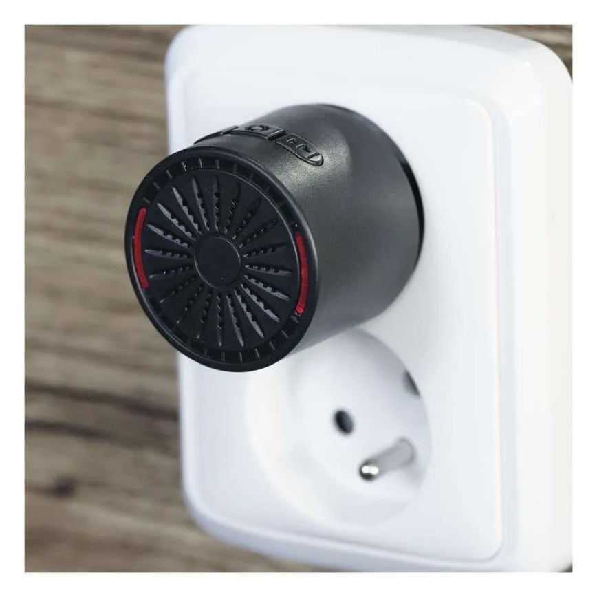 Brezžični zvonec za vtičnico 230V + 1xCR2032 črn