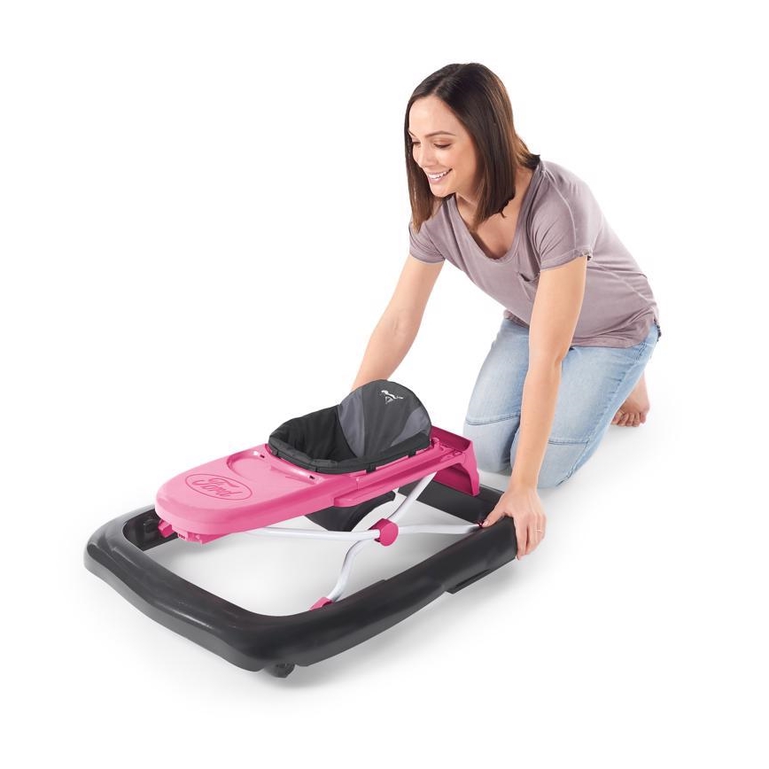 Bright Starts - Otroški sprehajalec 3v1 FORD MUSTANG roza