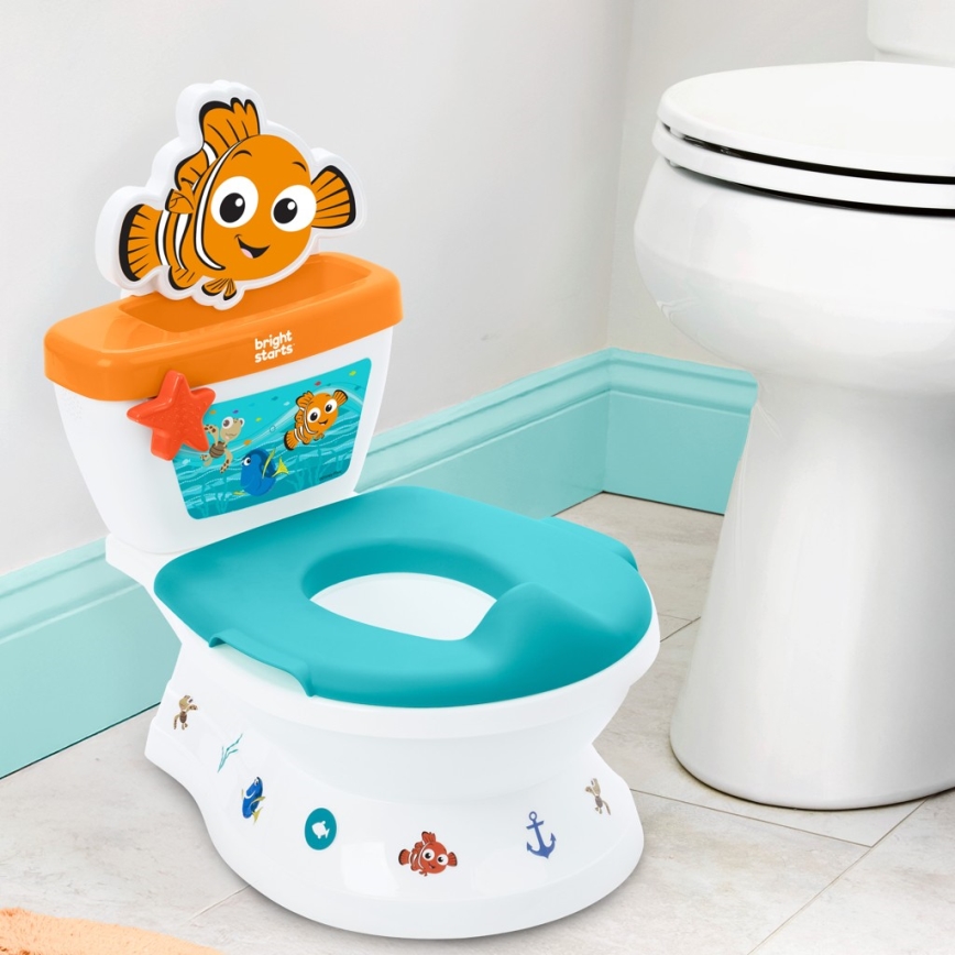 Bright Starts - Otroško stranišče z zvočnimi učinki MY SIZE Finding Nemo 2xAAA