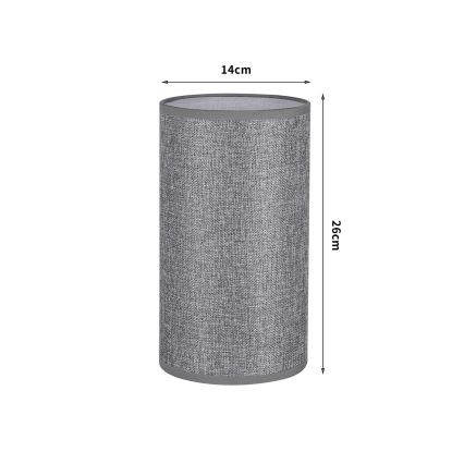 Brilagi - Abažur za namizno svetilko TABLON E27, premer 14 cm, siva