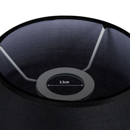 Brilagi - Abažur za namizno svetilko TABLON E27, premer 14 cm, v črni barvi