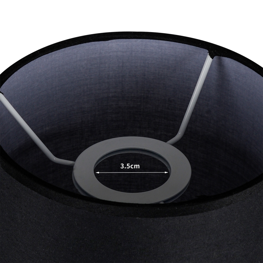 Brilagi - Abažur za namizno svetilko TABLON E27, premer 14 cm, v črni barvi