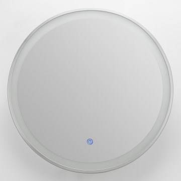 Brilagi - ALU PRO kopalniško ogrevano LED ogledalo z zatemnitvijo in osvetlitvijo LED/18W/230V premer 60 cm 3000/4000/6500K IP44 matni krom