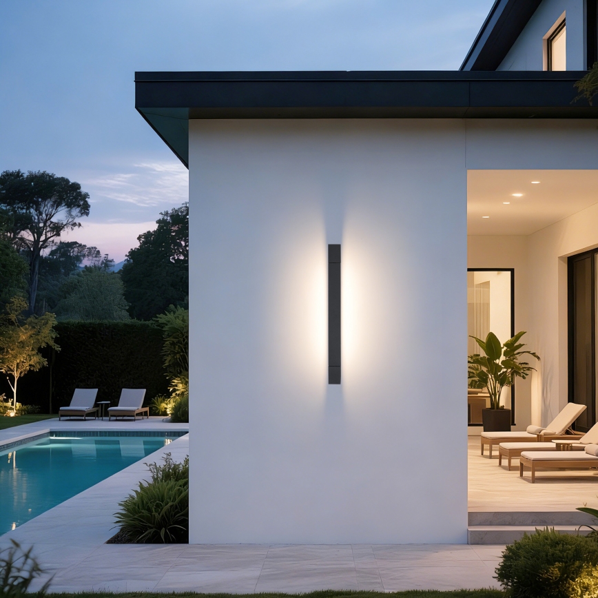 Brilagi - LED kopalniška osvetlitev za ogledalo AQUA LINE LED/12W/230V 45 cm IP44 antracit CRI 90