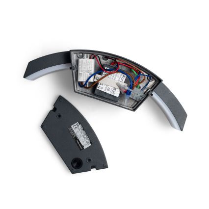 Brilagi - LED zunanja stenska svetilka s senzorjem ARCELO LED/8W/230V IP54