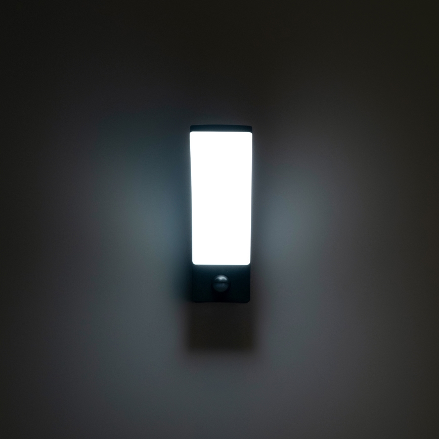 Brilagi - LED zunanja stenska svetilka s senzorjem ARCELO LED/9W/230V IP44