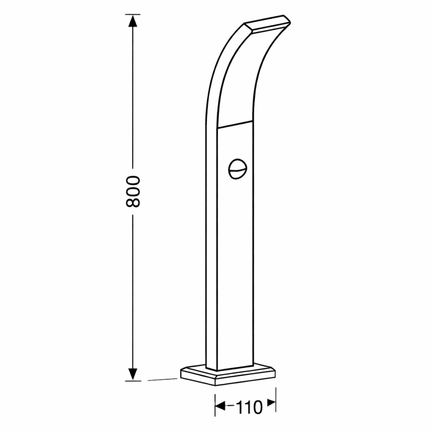 Brilagi - LED zunanja svetilka s senzorjem ARCELO LED/9W/230V 80 cm IP44