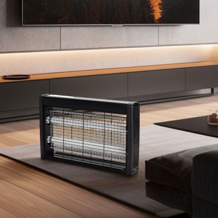 Brilagi - Električni lapač žuželk 2xUV/18W/230V 100 m2 črna