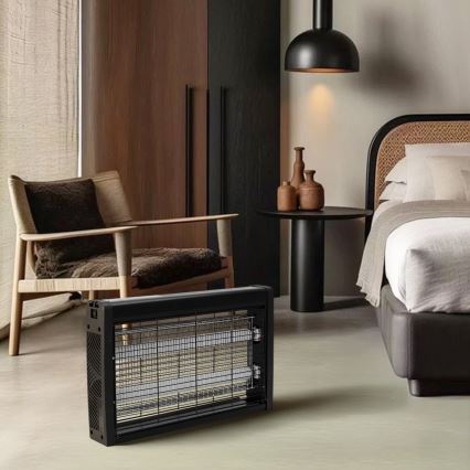 Brilagi - Električni lapač žuželk 2xUV/18W/230V 100 m2 črna