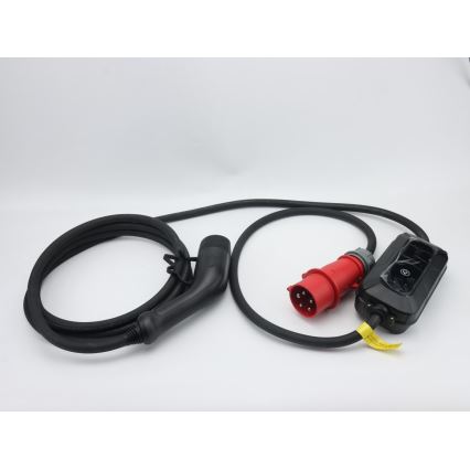 Brilagi - EV potovalna polnilna postaja za električne avtomobile FAST AC Tip 2 16A/380V 11kW + vtičnica 230V, 3,7kW 5m + case