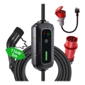 BRILAGI - EV potovalna polnilna postaja za električne avtomobile FAST AC Tip 2 16A/380V 11kW + vtičnica 230V, 3,7kW 5m + case