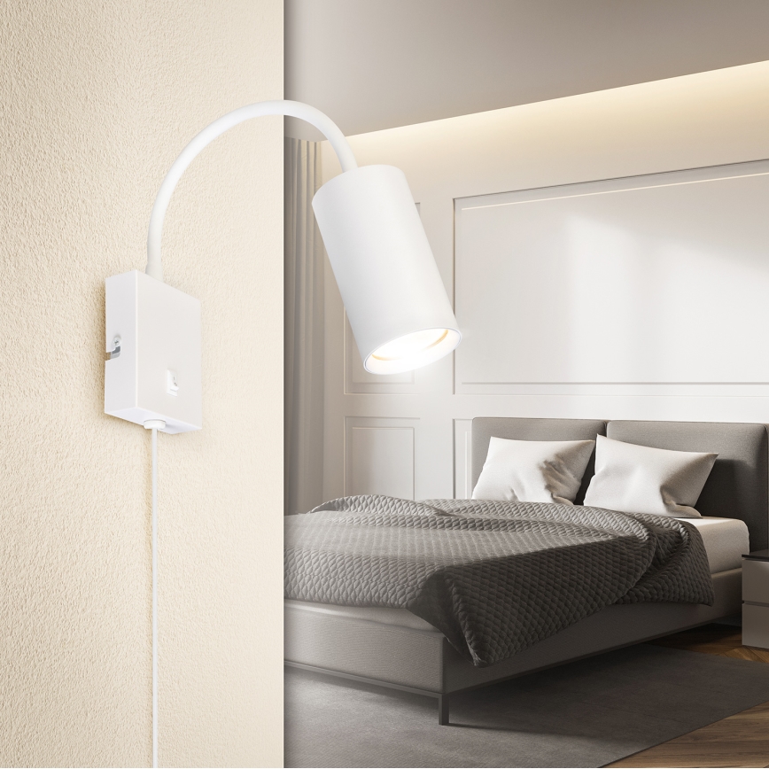 Brilagi - Fleksibilna stenska svetilka SELE 1xGU10/30W/230V bela