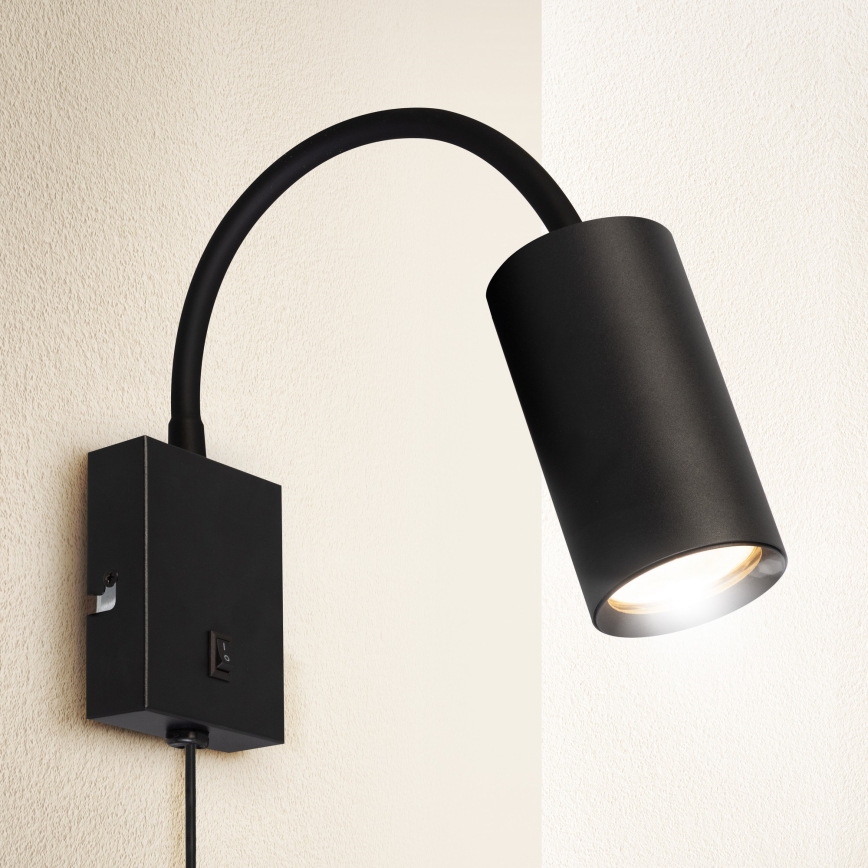 Brilagi - Fleksibilna stenska svetilka SELE 1xGU10/30W/230V črna