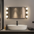 BRILAGI - Komplet 2x LED kopalniška stenska svetilka HOLLYWOOD 3xLED/3W/230V 39 cm IP44 črna