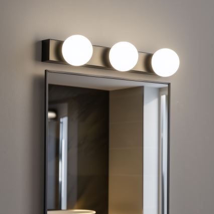 BRILAGI - Komplet 2x LED kopalniška stenska svetilka HOLLYWOOD 3xLED/3W/230V 39 cm IP44 črna