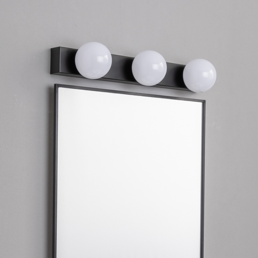 BRILAGI - Komplet 2x LED kopalniška stenska svetilka HOLLYWOOD 3xLED/3W/230V 39 cm IP44 črna