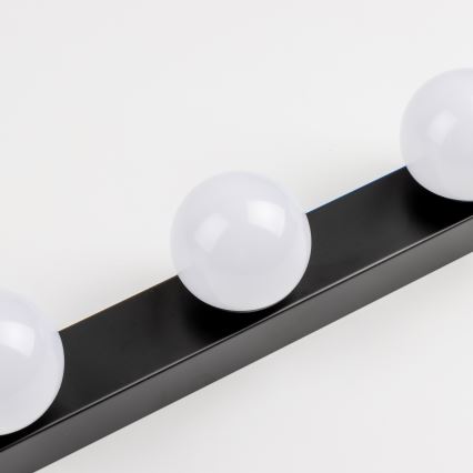 BRILAGI - Komplet 2x LED kopalniška stenska svetilka HOLLYWOOD 3xLED/3W/230V 39 cm IP44 črna