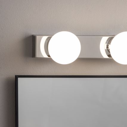 BRILAGI - KOMPLET 2x LED kopalniških stenskih svetilk HOLLYWOOD 3xLED/3W/230V 39 cm IP44 sijajni krom