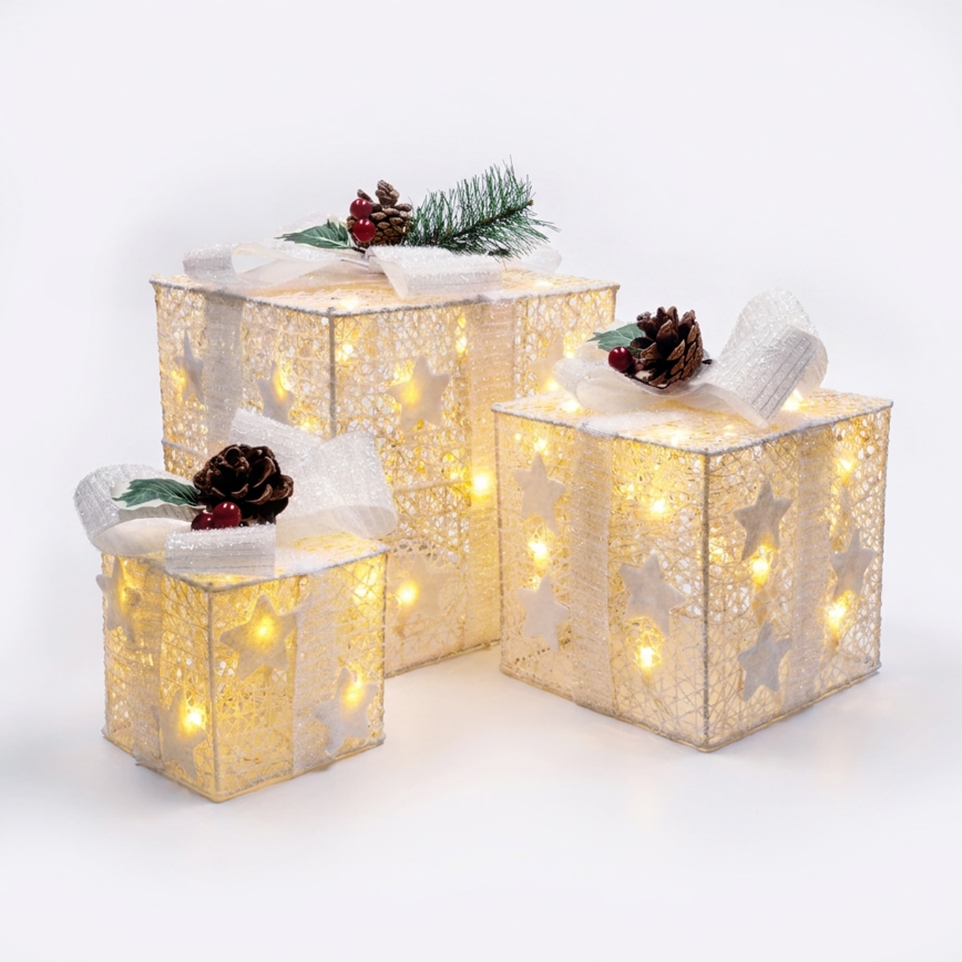 BRILAGI - KOMPLET 3x LED zunanjih božičnih dekoracij LED/230V IP44 darila