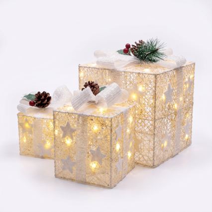 BRILAGI - KOMPLET 3x LED zunanjih božičnih dekoracij LED/230V IP44 darila