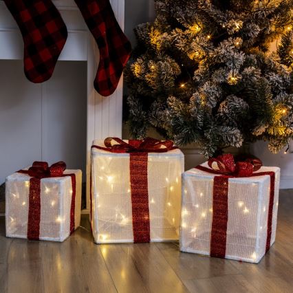 Brilagi - komplet 3x LED zunanjih božičnih okraskov LED/2,6W/3xAA IP44 darila