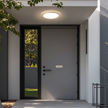 Brilagi - Kopalniška LED stropna svetilka ULTRA SLIM LED/18W/230V premer 30 cm rožnato zlato IP54