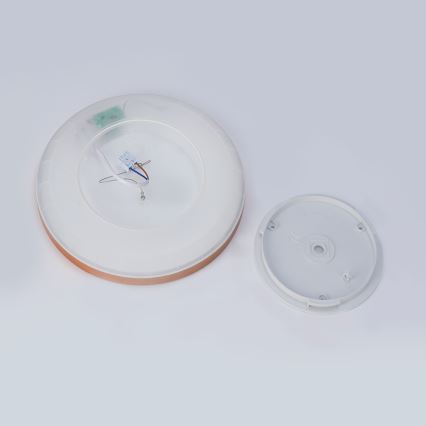 Brilagi - Kopalniška LED stropna svetilka ULTRA SLIM LED/18W/230V premer 30 cm rožnato zlato IP54