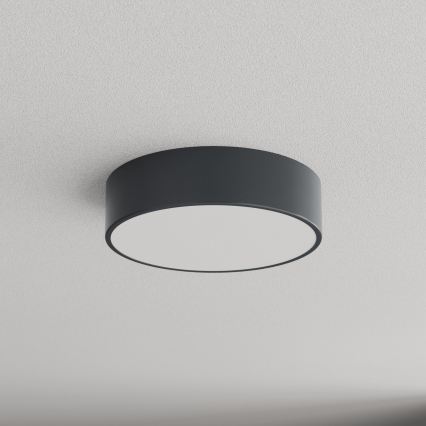 Brilagi - Kopalniška stropna svetilka CLARE s senzorjem gibanja in mraka, 2xE27/24W/230V, premer 30 cm, v antracitni barvi, IP54