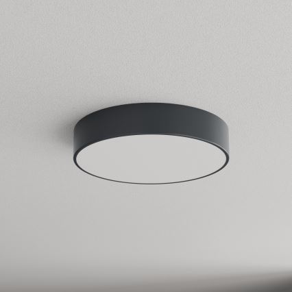 Brilagi - Kopalniško stropno svetilo s senzorjem gibanja in somraka CLARE 3xE27/24W/230V premer 40 cm antracit IP54