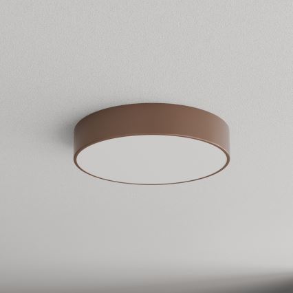 Brilagi - Kopalniška stropna svetilka CLARE s senzorjem gibanja in zaznavanja mraka, 3xE27/24W/230V, Ø 40 cm, rjava, IP54